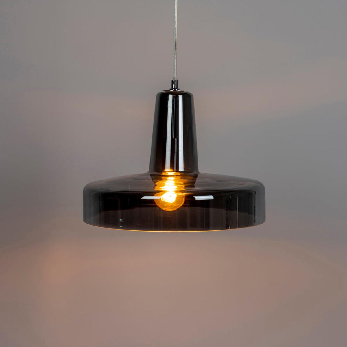 Olivia's Nordic Living Collection Ashin Pendant Light in Smoke / Medium – image 10