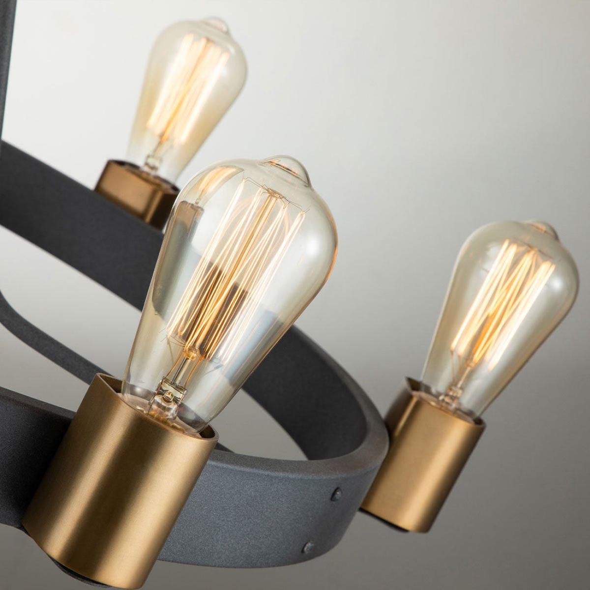 Quintiesse Silas 6 Light Pendant SemiFlush – image 3