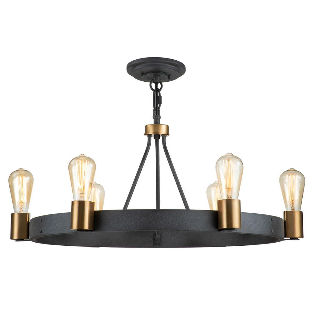Quintiesse Silas 6 Light Pendant SemiFlush – image 6
