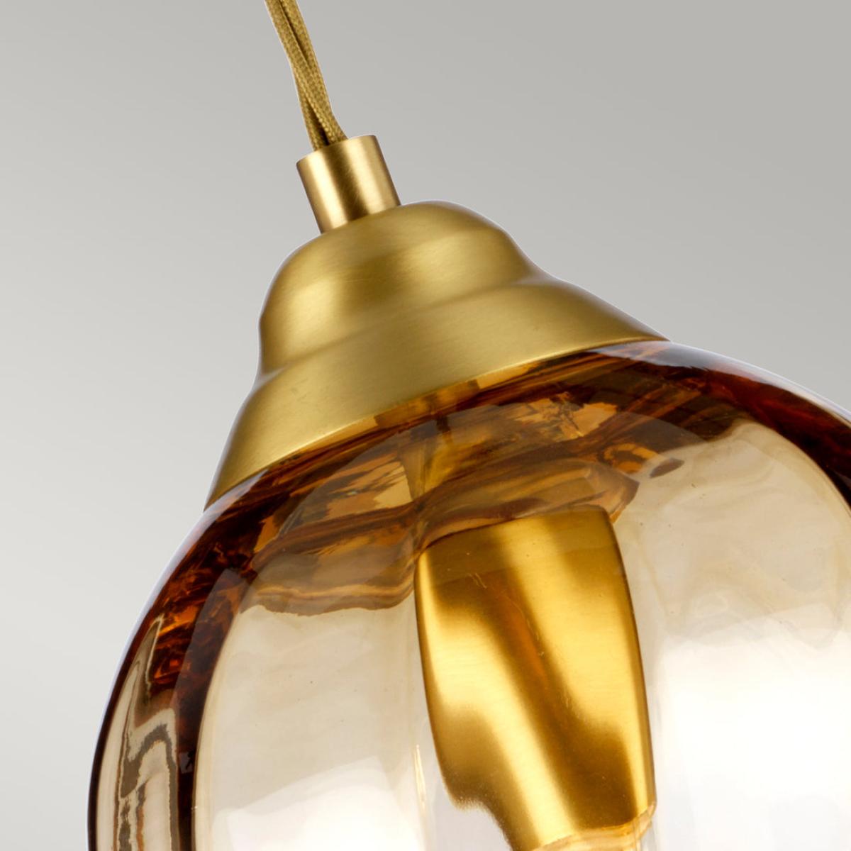 Elstead Lighting Tiber 1 Light Pendant Light in Brass – image 2