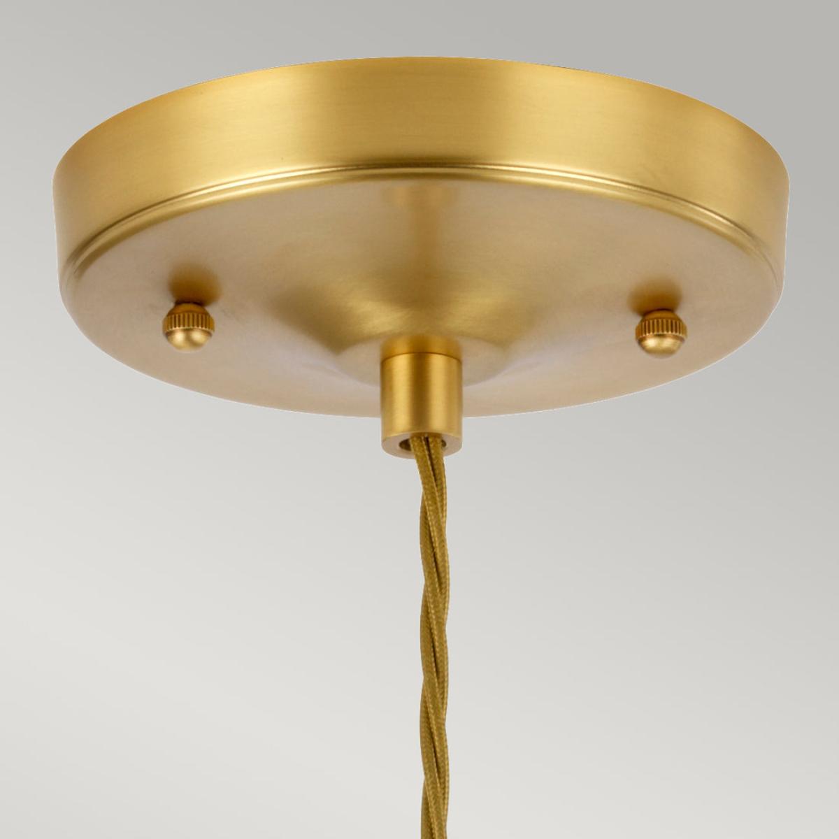 Elstead Lighting Tiber 1 Light Pendant Light in Brass – image 3