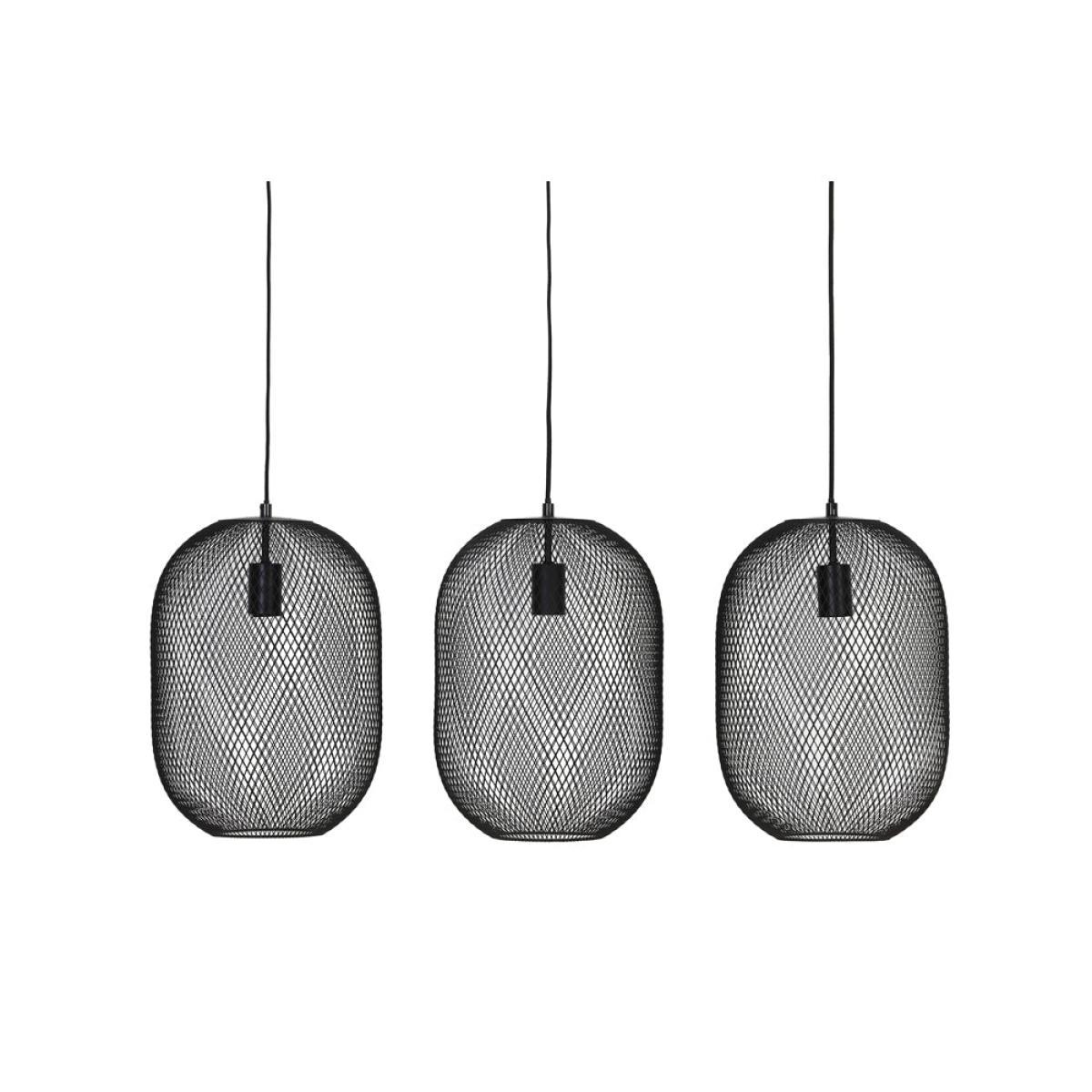 Light & Living Reilley 3 Lamp Pendant Black – image 3