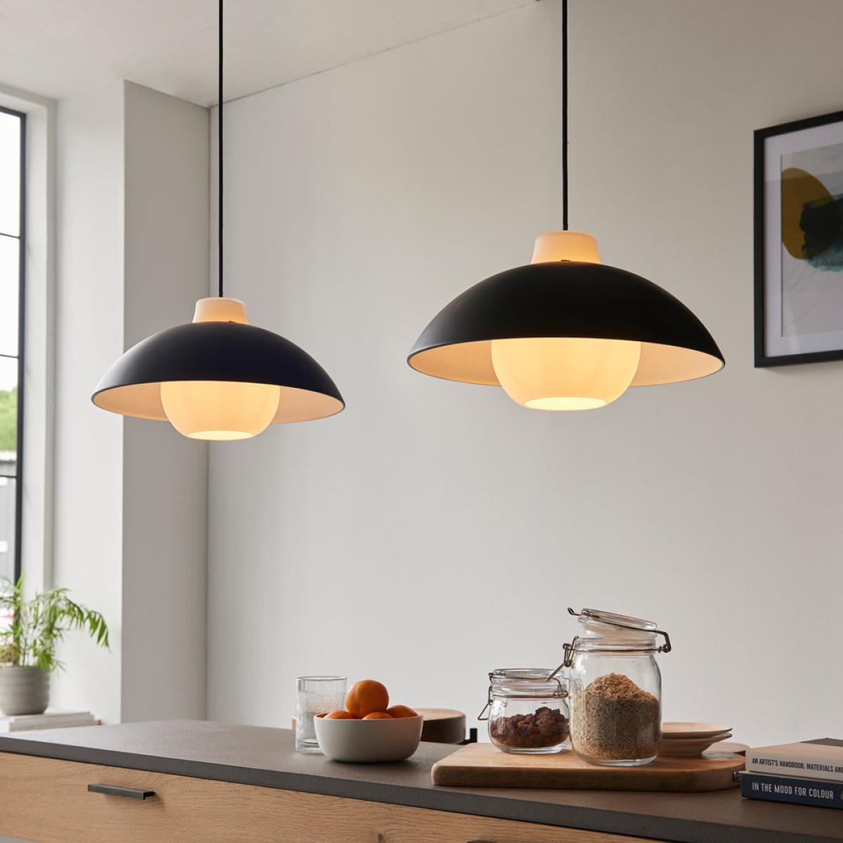 Olivia's Hallie Curved Pendant Light in Black | Outlet – image 3