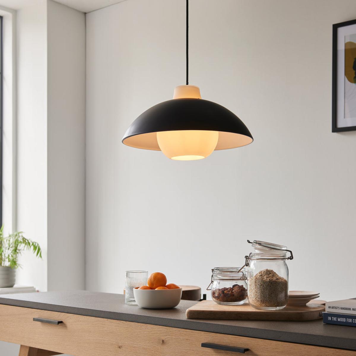 Olivia's Hallie Curved Pendant Light in Black | Outlet – image 1