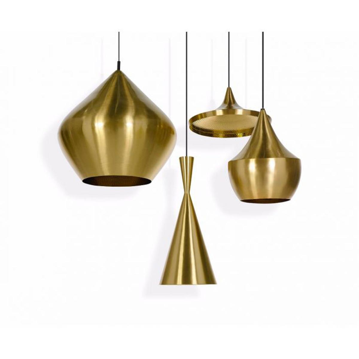 Tom Dixon Beat Stout LED Pendant in Brushed Gold & Black – image 2
