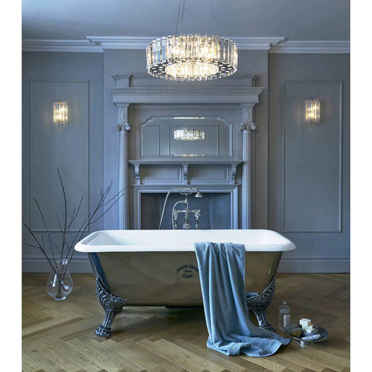 Elstead Crystal Skye 6 Light Pendant Chrome – image 2