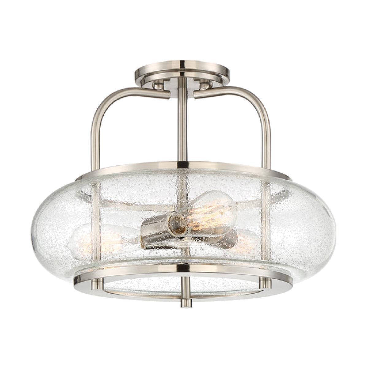 Elstead Trilogy 3 Ceiling Light Light Brushed Nickel – image 1