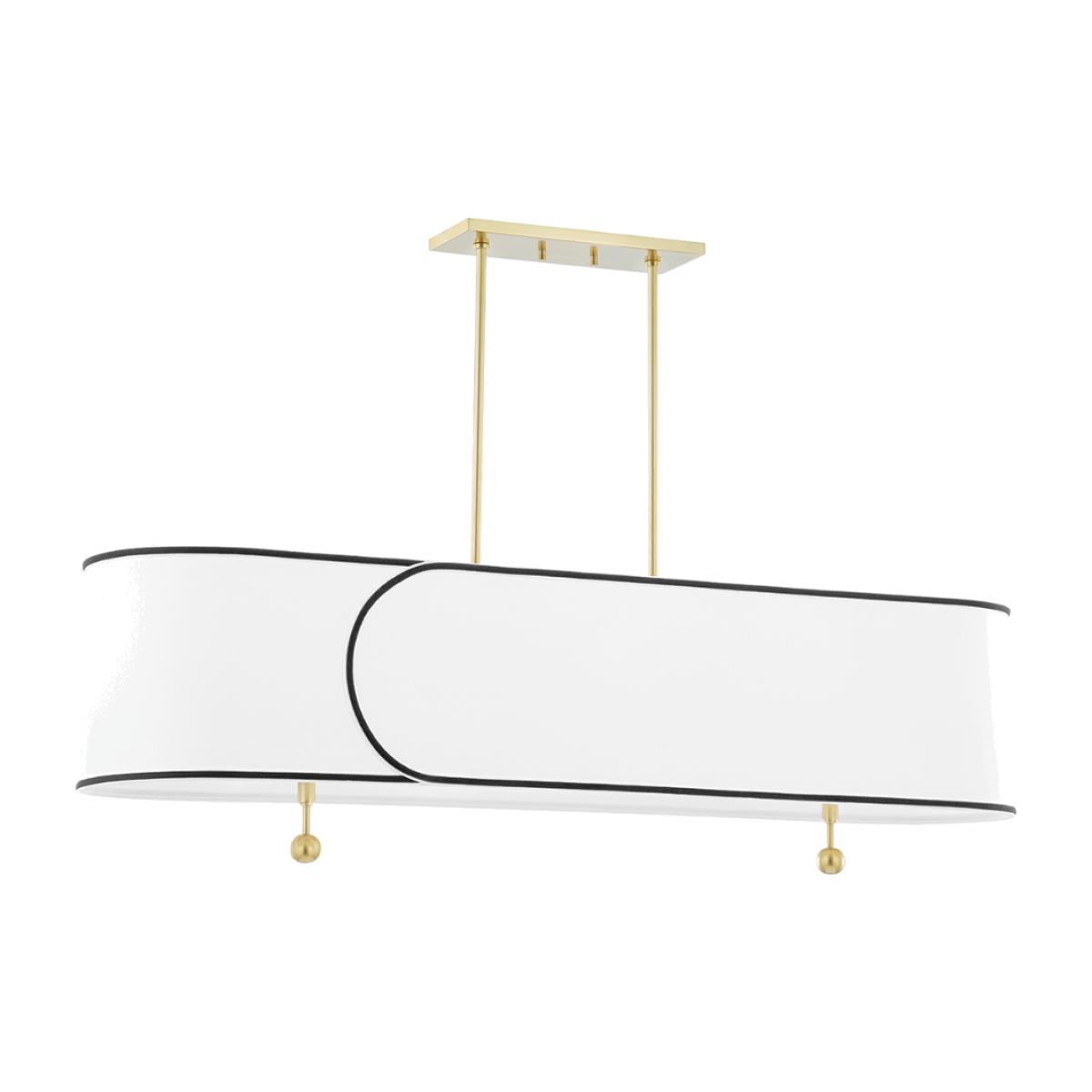 Hudson Valley Lighting Zara 5 Light Island Light in Aged Brass – image 1