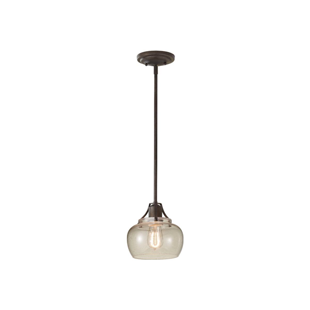Elstead Urban Renewal 1 Light Pendant Rustic Iron – image 1