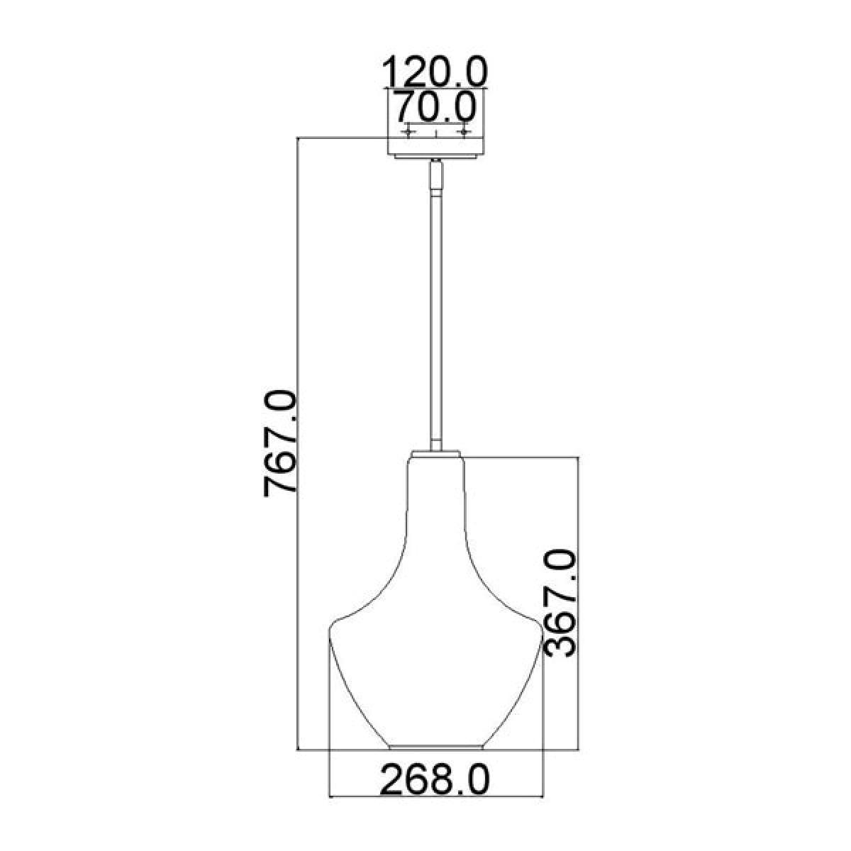 Elstead Everly 1 Light Pendant Olde Bronze / Small – image 4