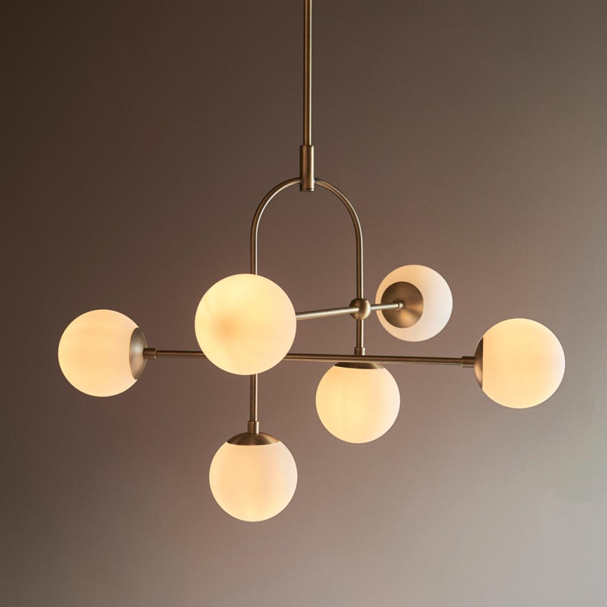 Olivia's Bella 6 Pendant light in Gold – image 3