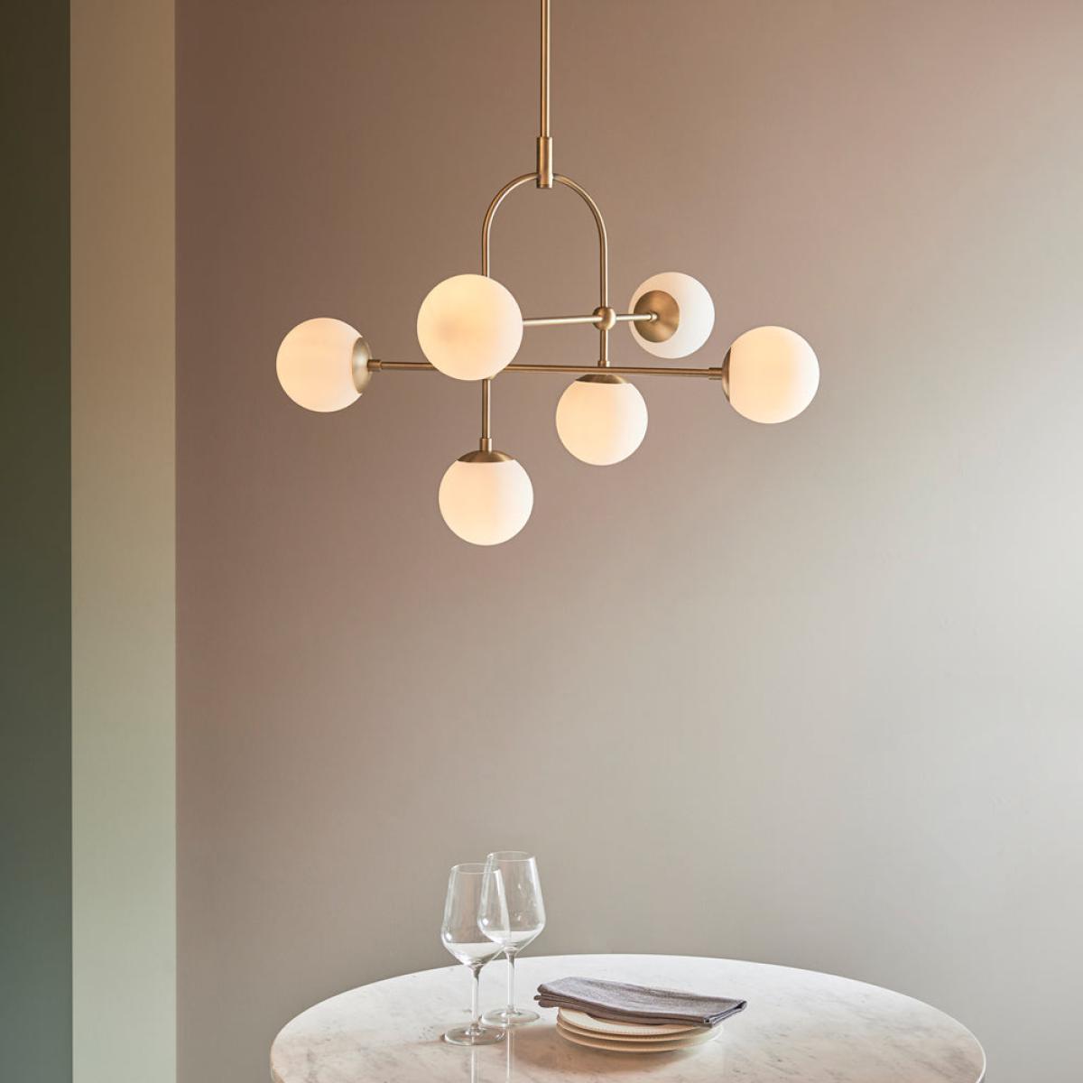 Olivia's Bella 6 Pendant light in Gold – image 1