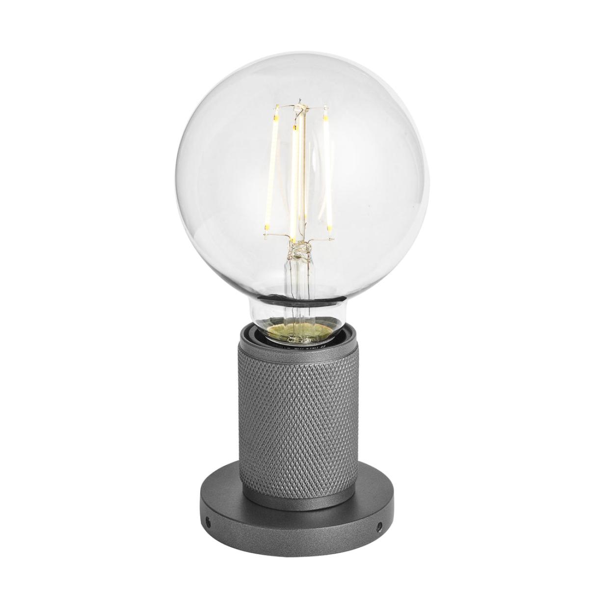 Industville Knurled Edison Spotlight Light in Pewter – image 3
