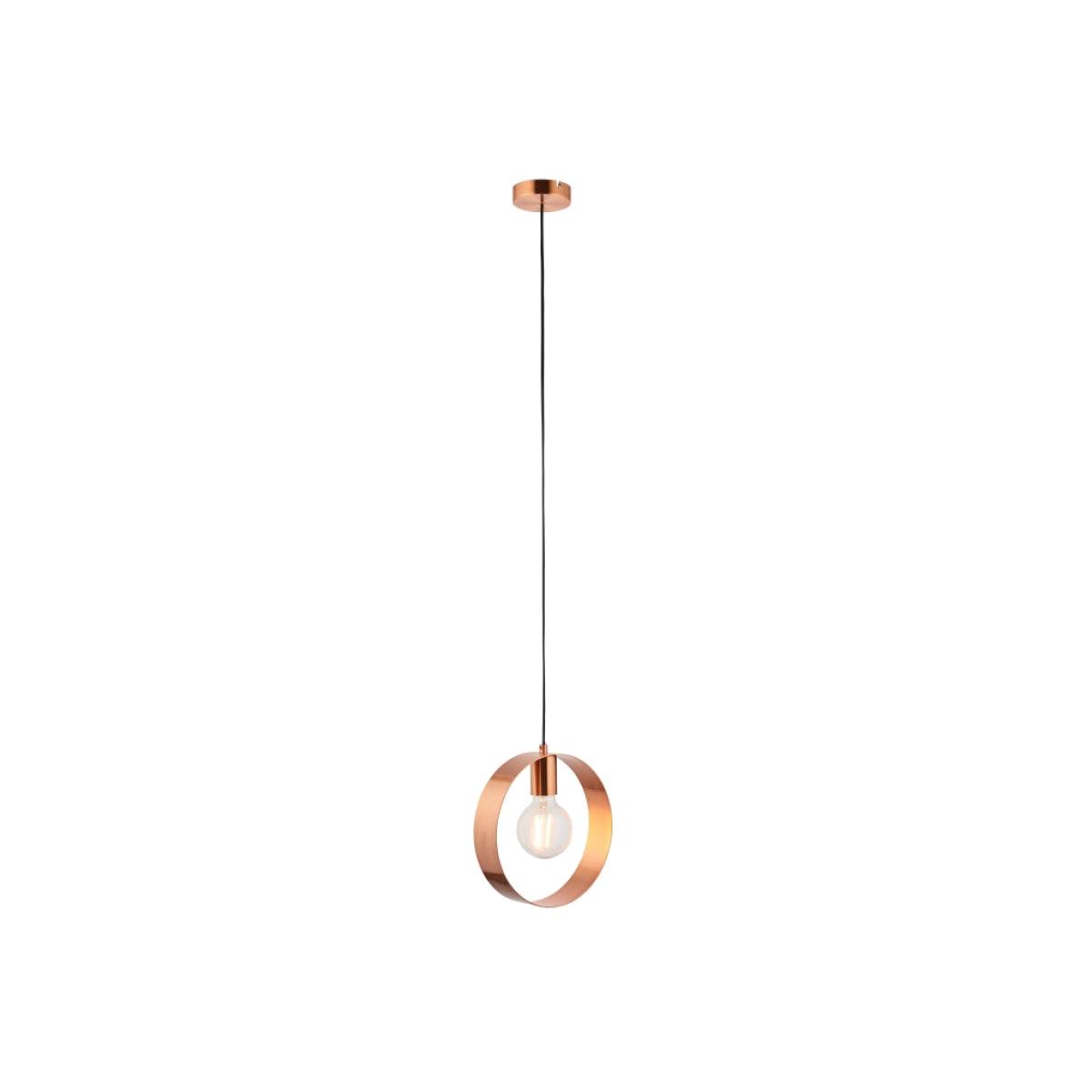 Gallery Interiors Hoop Pendant Light Brushed Copper | Outlet