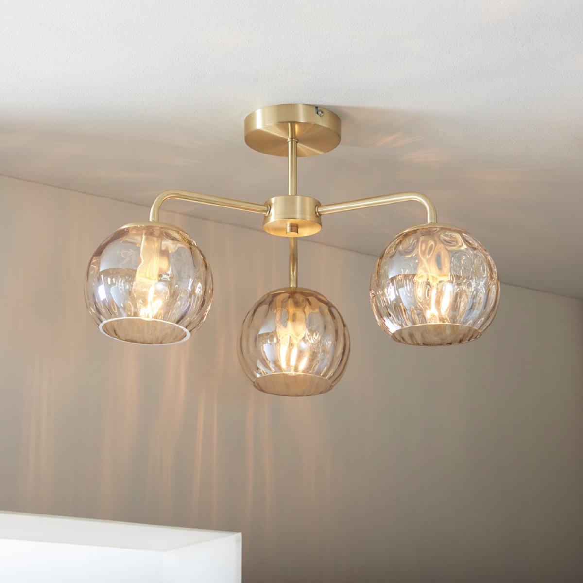 Gallery Interiors Dimple 3 Ceiling Light – image 2