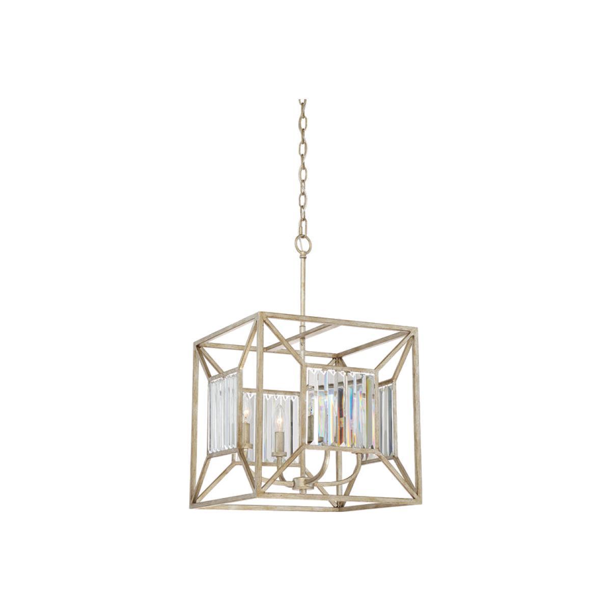 Elstead Lakeside 4 Light Pendant Vintage Gold Style B – image 1