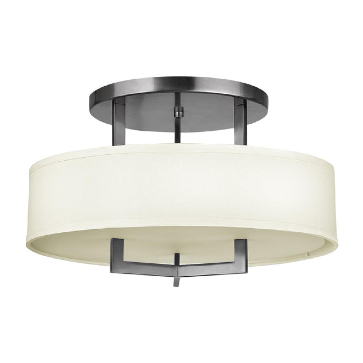Elstead Hampton 3 Light Ceiling Light Antique Nickel – image 1