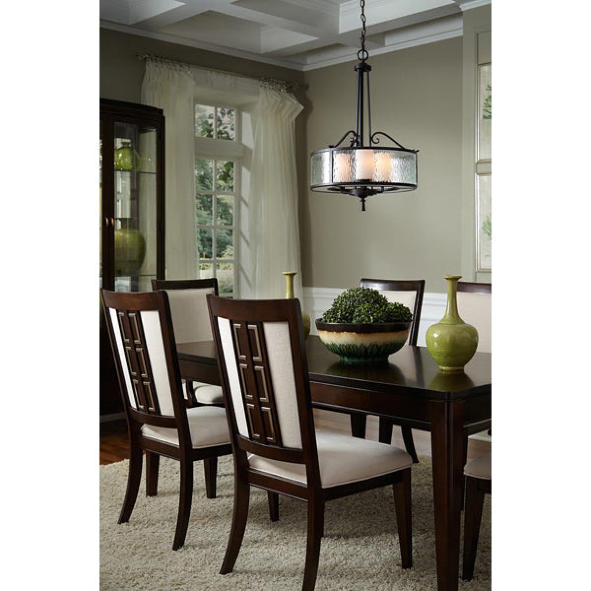 Elstead Adonis 3 Light Pendant Dark Cherry – image 2