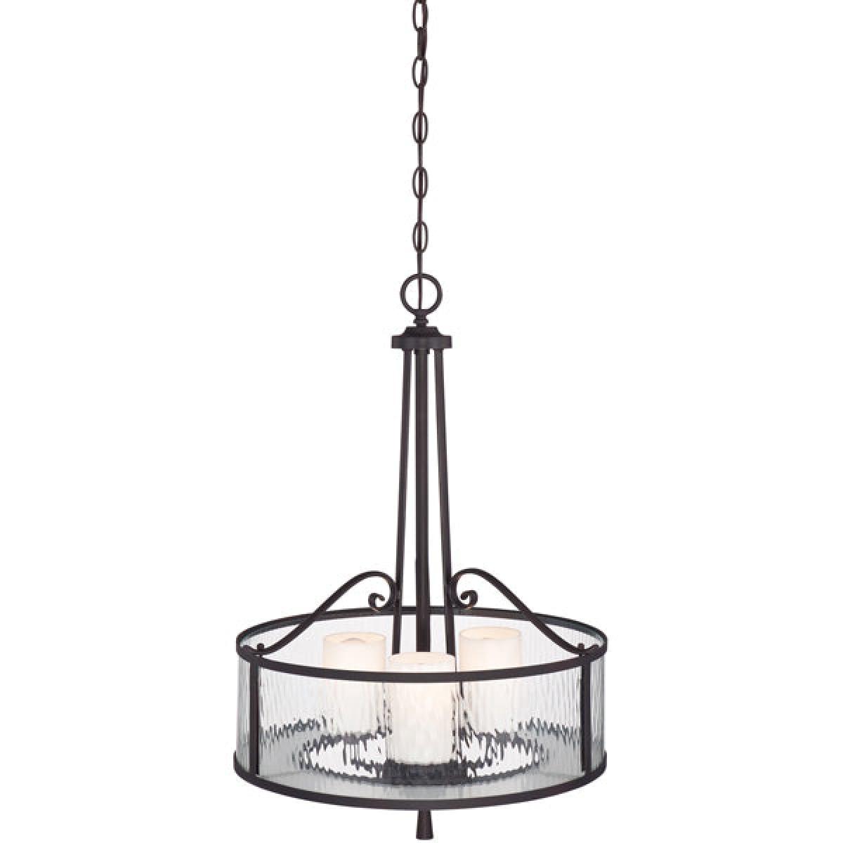 Elstead Adonis 3 Light Pendant Dark Cherry – image 6