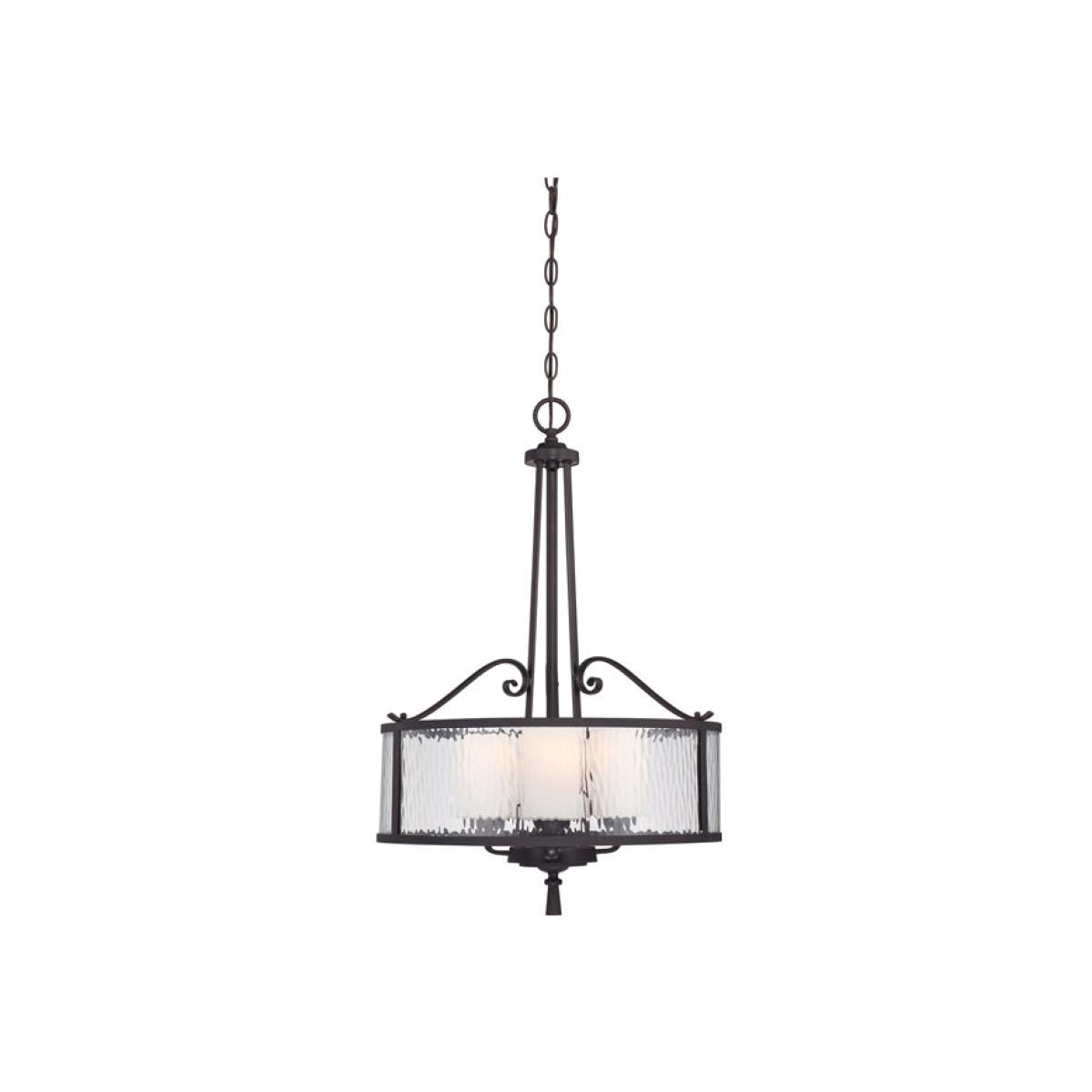 Elstead Adonis 3 Light Pendant Dark Cherry – image 1