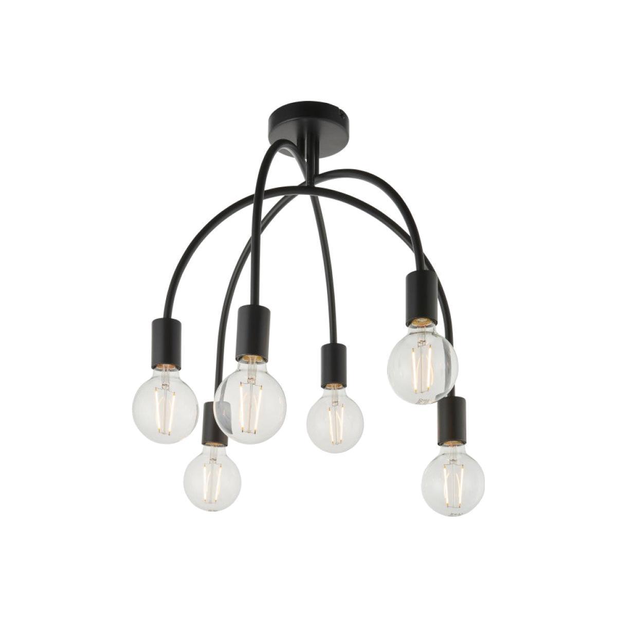 Endon Studio Ceiling Light / Black / Small
