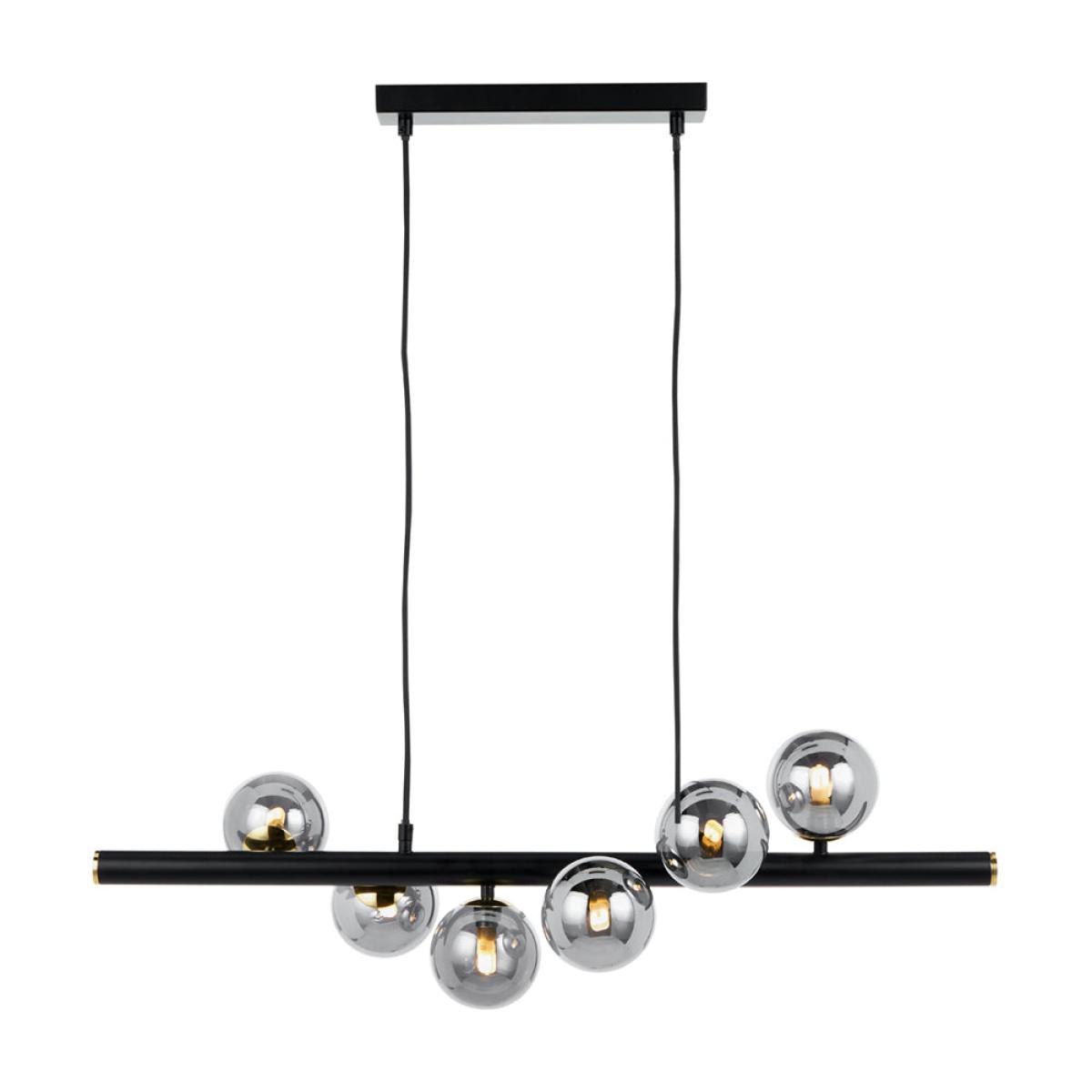 Olivia's Serena Pendant in Smoke Glass and Black Metal – image 3