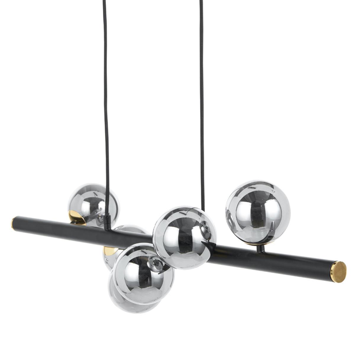 Olivia's Serena Pendant in Smoke Glass and Black Metal – image 7