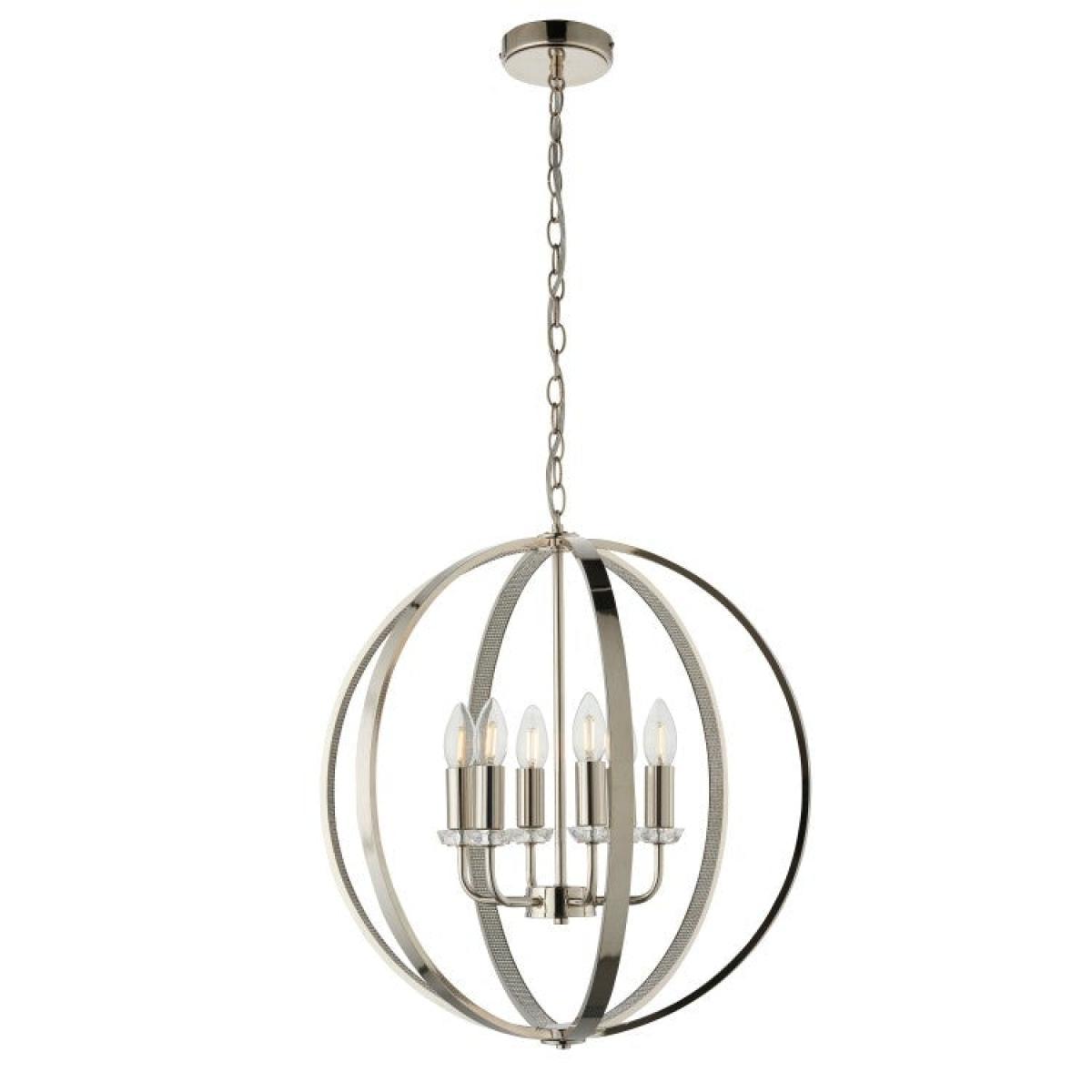 Gallery Direct Ritz 6 Silver Pendant Light | Outlet / Silver / 6 – image 2