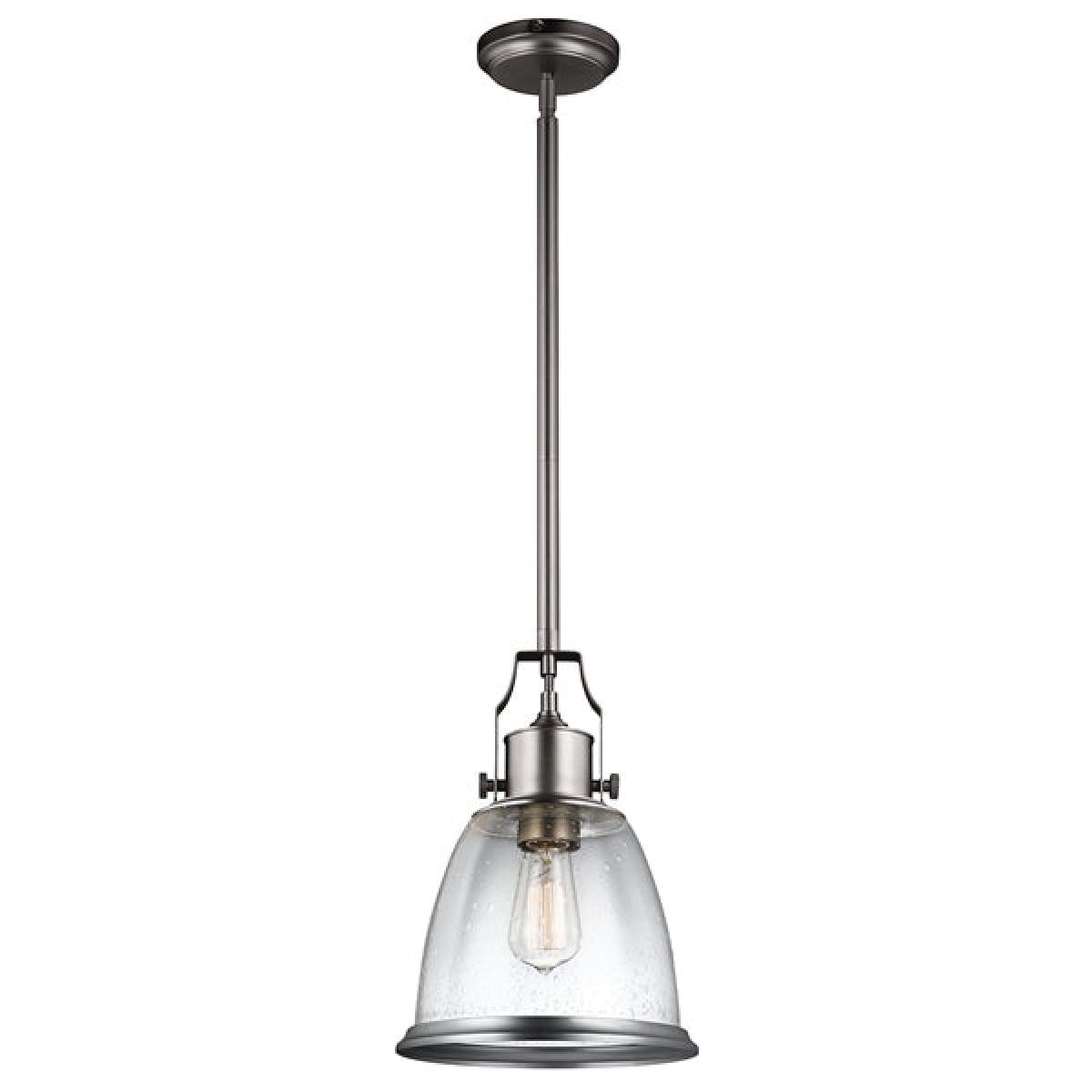 Elstead Hobson 1 Light Pendant Satin Nickel / Large – image 3