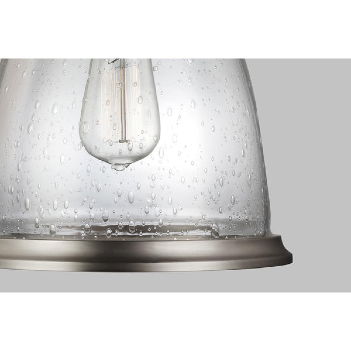 Elstead Hobson 1 Light Pendant Satin Nickel / Large – image 4