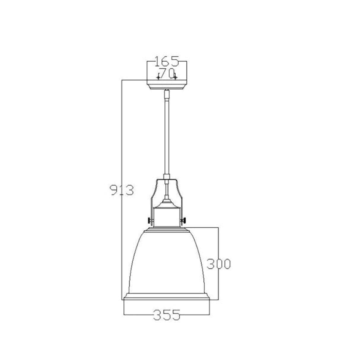 Elstead Hobson 1 Light Pendant Satin Nickel / Large – image 6