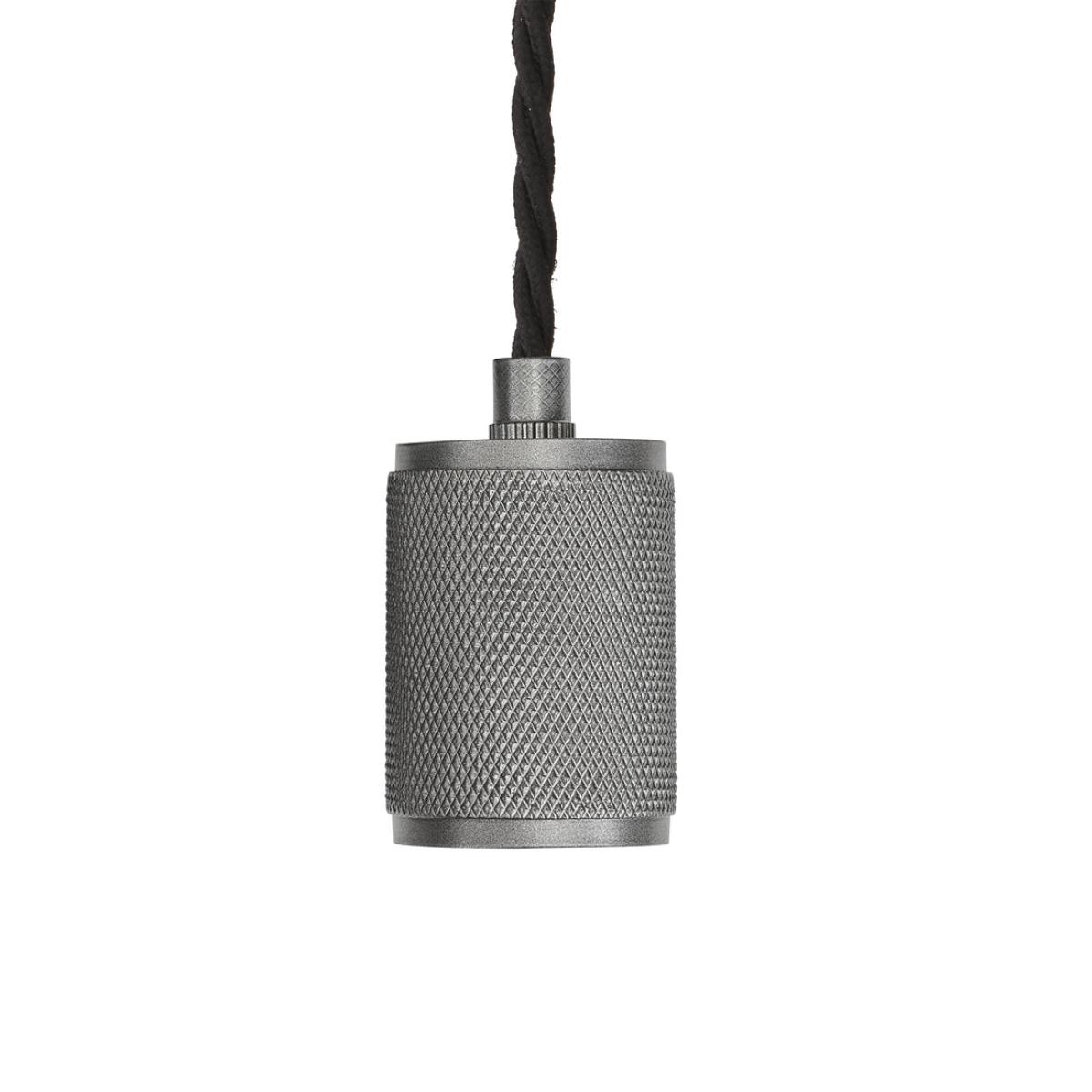 Industville Knurled Edison Wall Light in Pewter – image 3