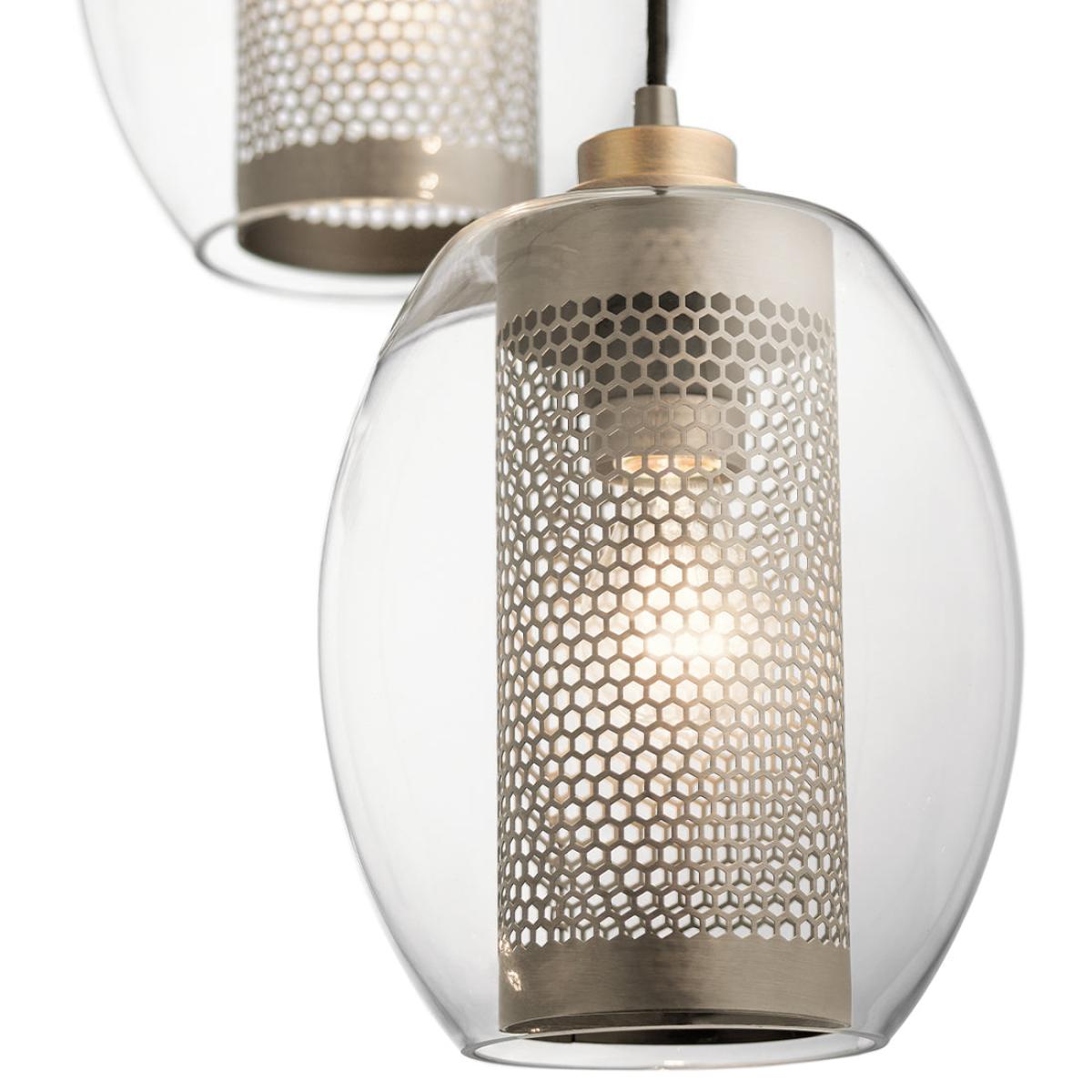 Kichler Asher 1 Light Mini Pendant Light in Antique Pewter – image 2