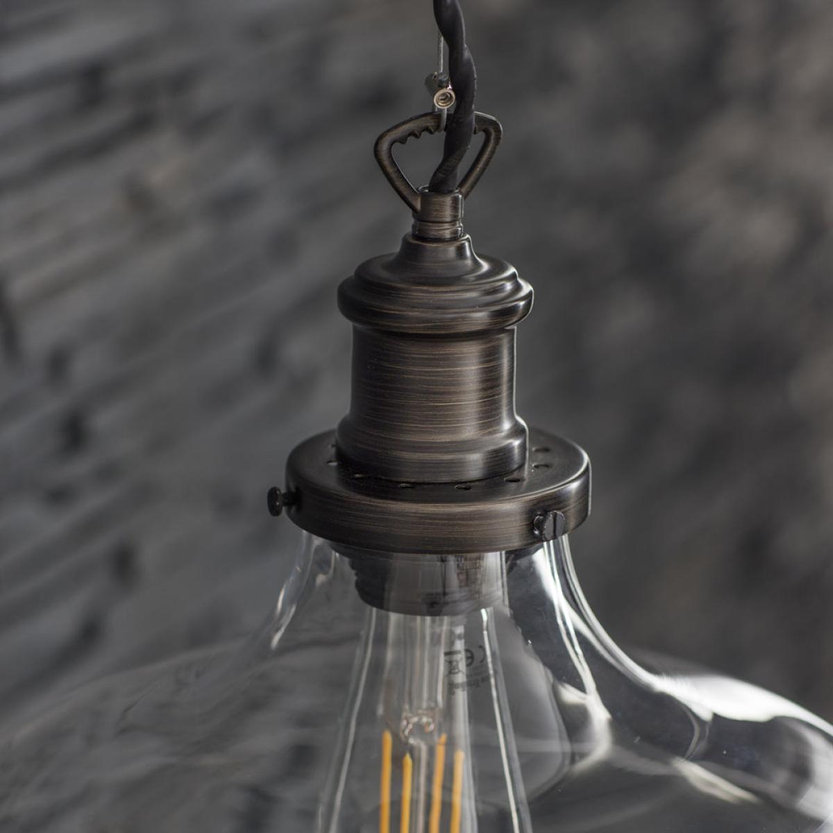 Garden Trading Hoxton Large Pendant Light in Antique Bronze – image 3
