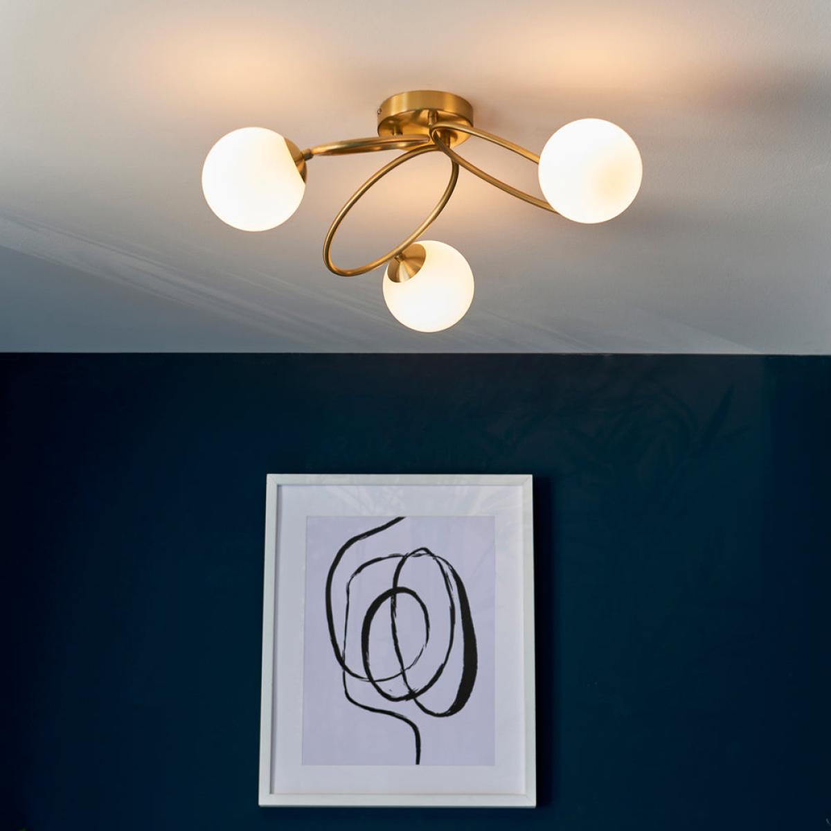 Gallery Interiors Ellipse 3 Ceiling in Light Brass – image 3