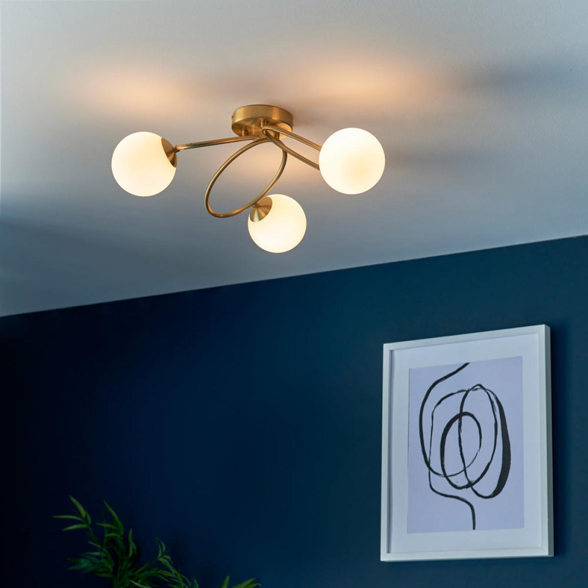 Gallery Interiors Ellipse 3 Ceiling in Light Brass – image 4