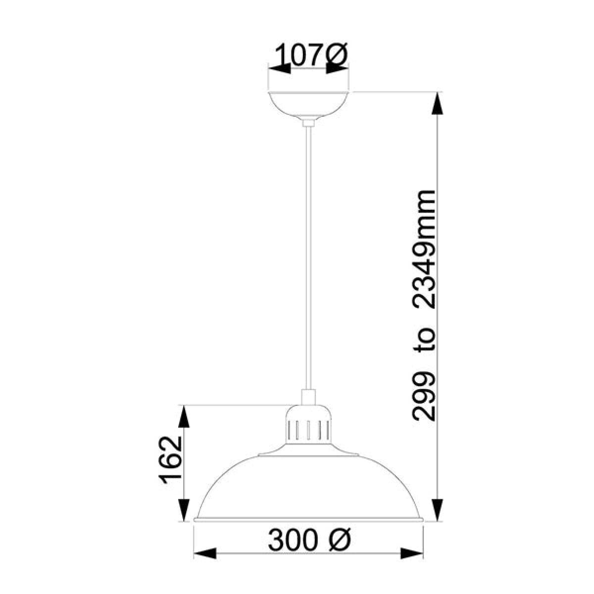 Elstead Franklin 1 Light Pendant Cream – image 3