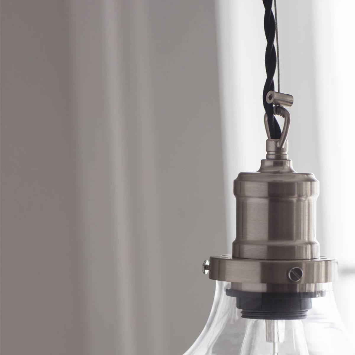 Garden Trading Hoxton Large Pendant Light in Satin Nickel – image 3