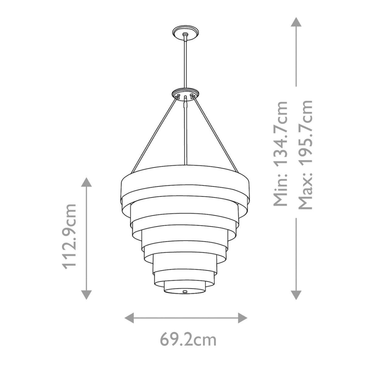 Quintiesse Echelon 8 Light Pendant – image 8