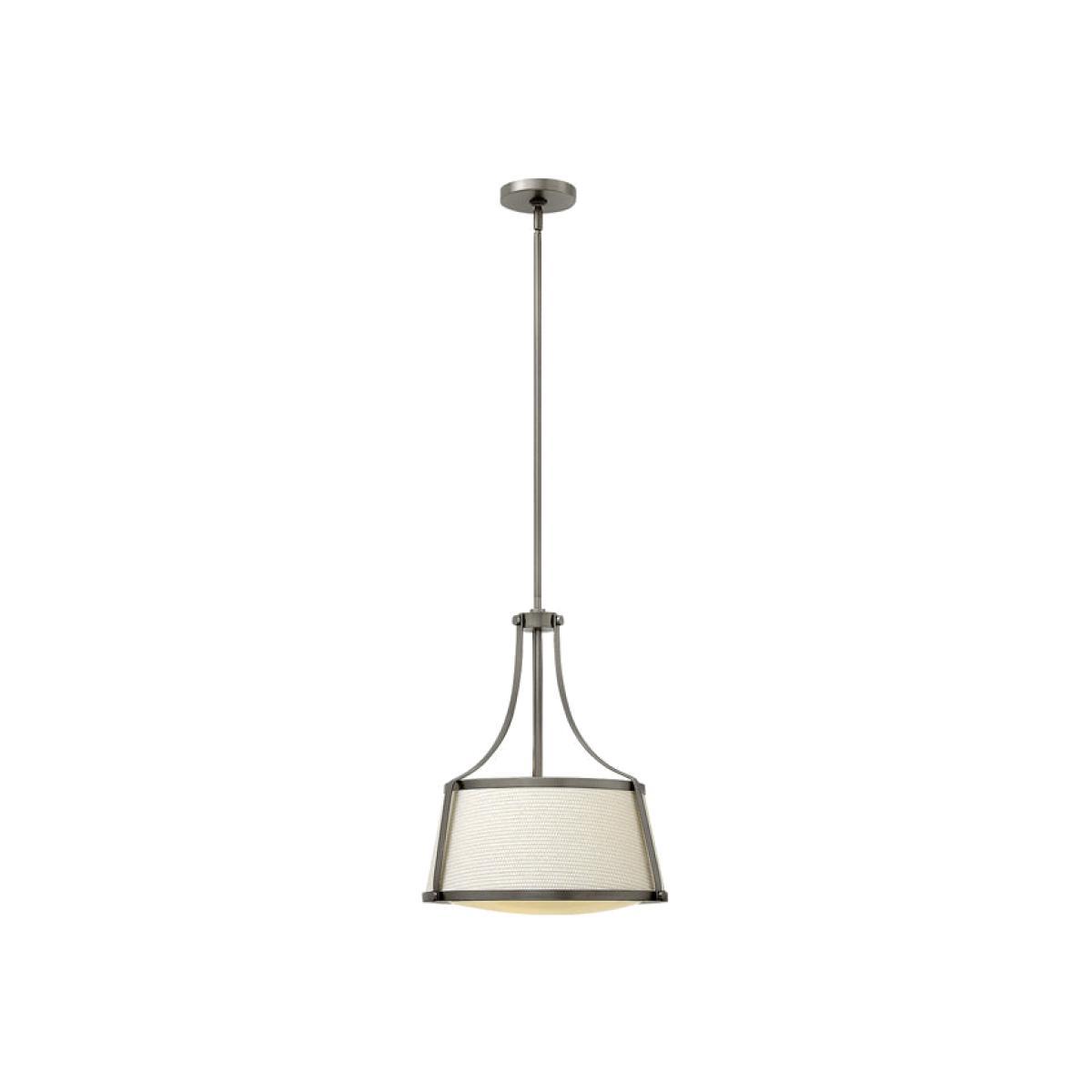 Elstead Hinkley Charlotte 3 Light Pendant Antique Nickel