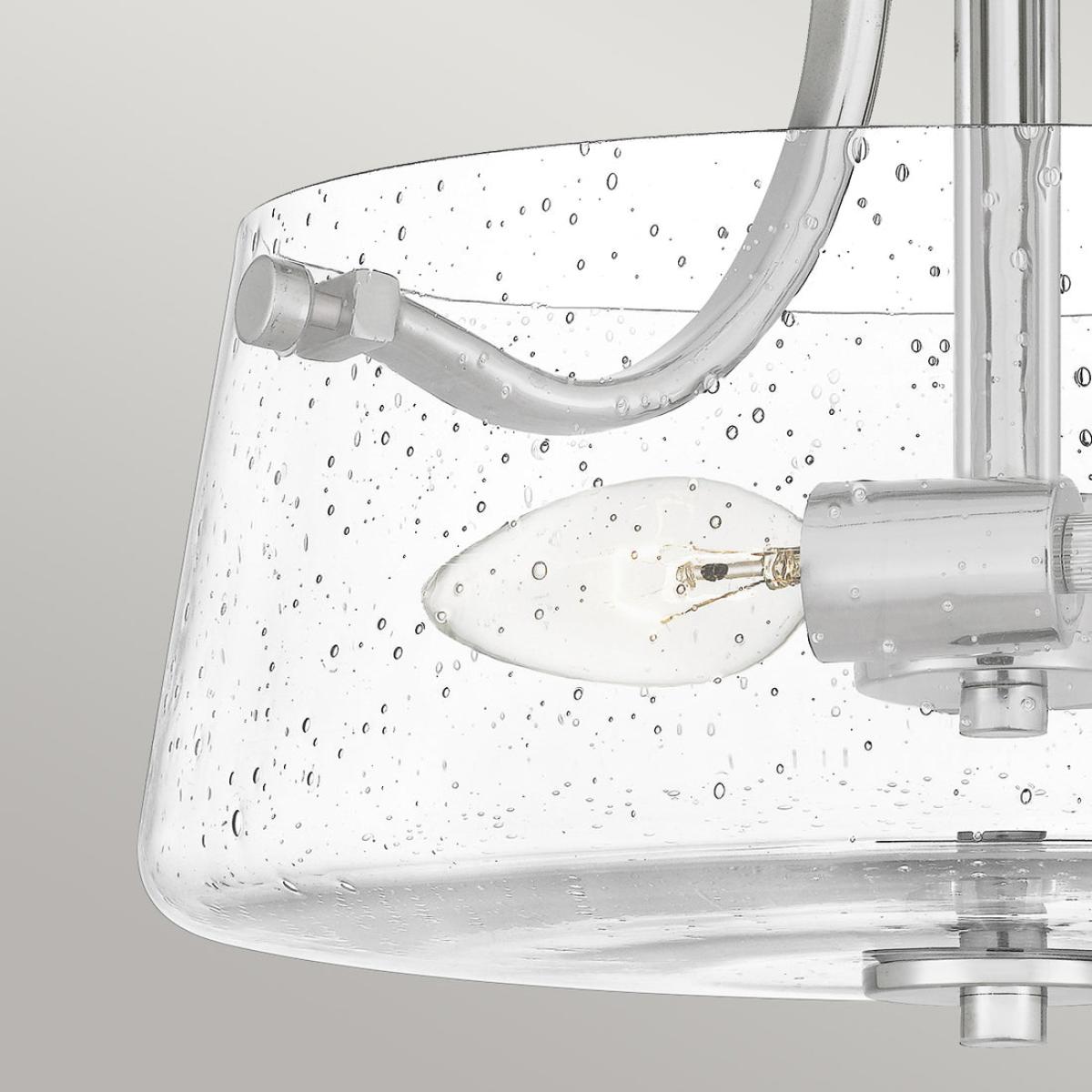 Quoizel Hollister 2 Light Semi-flush Mount Light in Polished Nickel – image 2