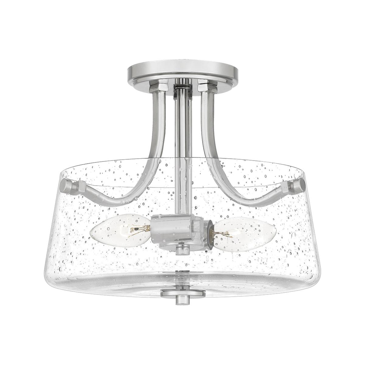 Quoizel Hollister 2 Light Semi-flush Mount Light in Polished Nickel – image 1