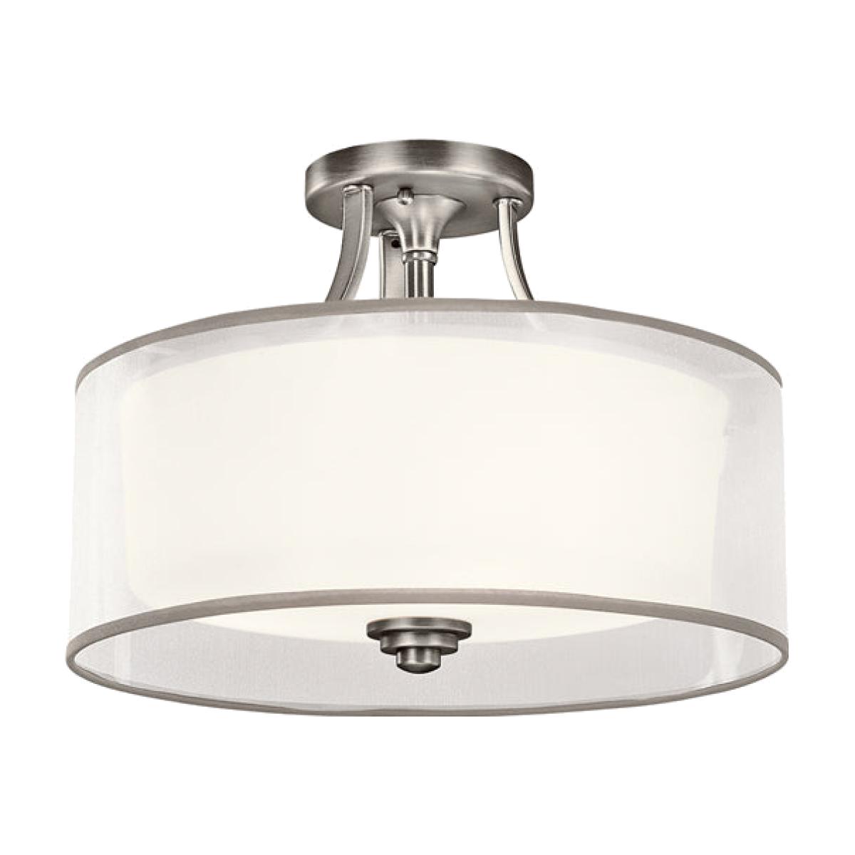 Elstead Lacey 3 Light Ceiling Light Antique Pewter – image 1