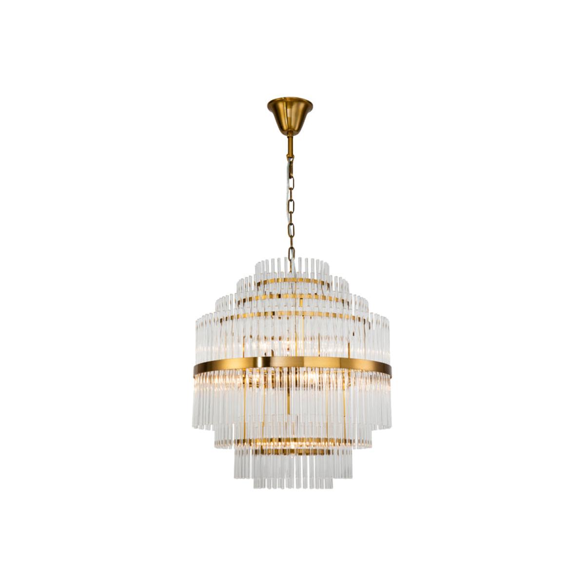 Liang & Eimil Gem Pendant Lamp Brass & Clear – image 1