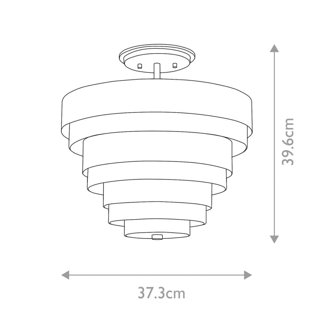 Quintiesse Echelon 3 Light Semiflush Mount – image 6