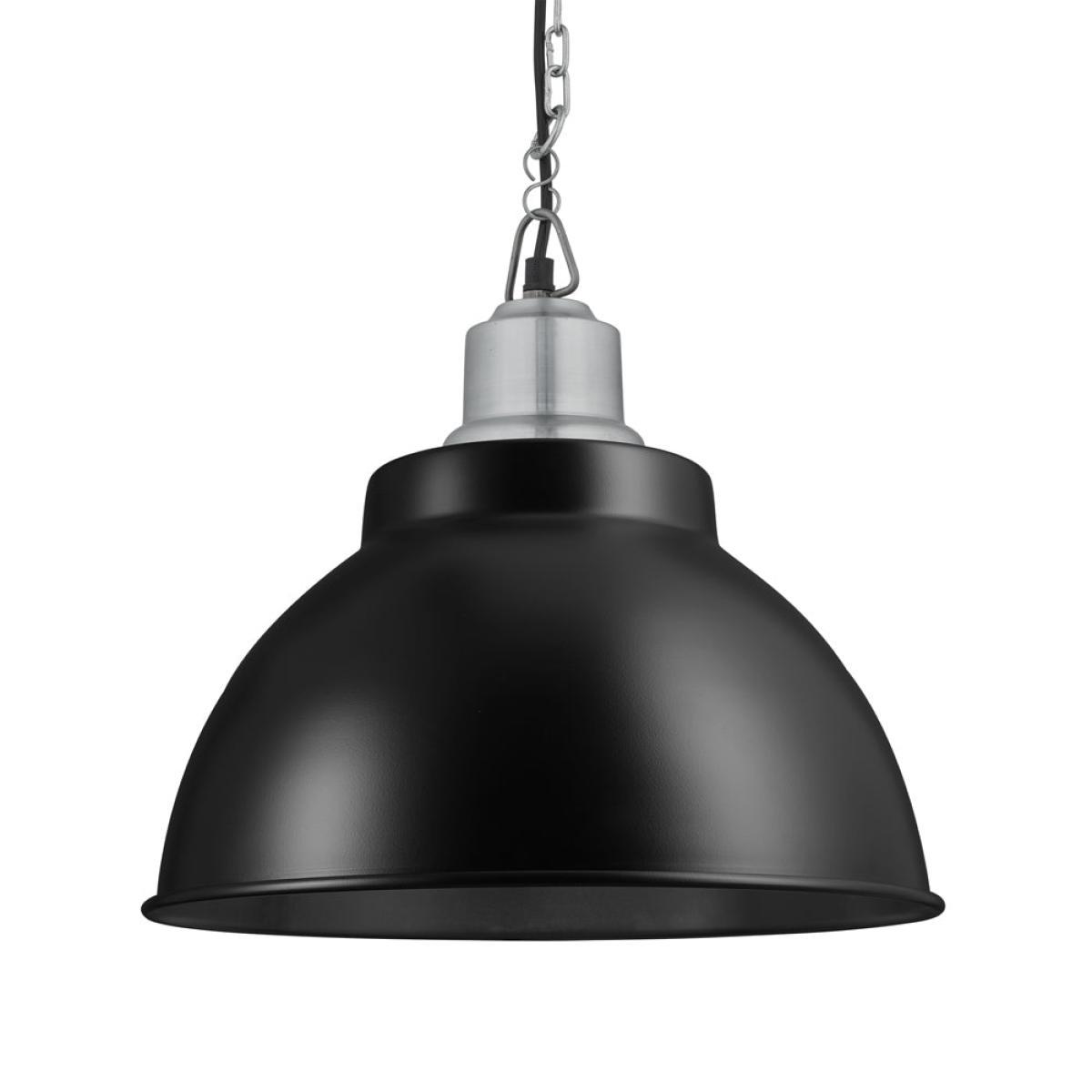 Industville Brooklyn 13 Inch Dome Pendant / Black and Black Holder – image 4
