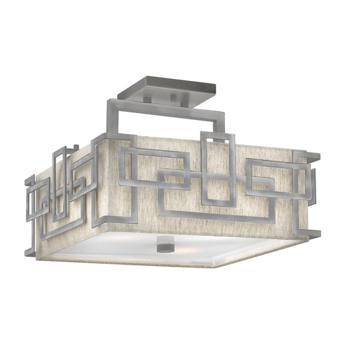 Elstead Lanza 3 Light Ceiling Light Antique Nickel – image 1