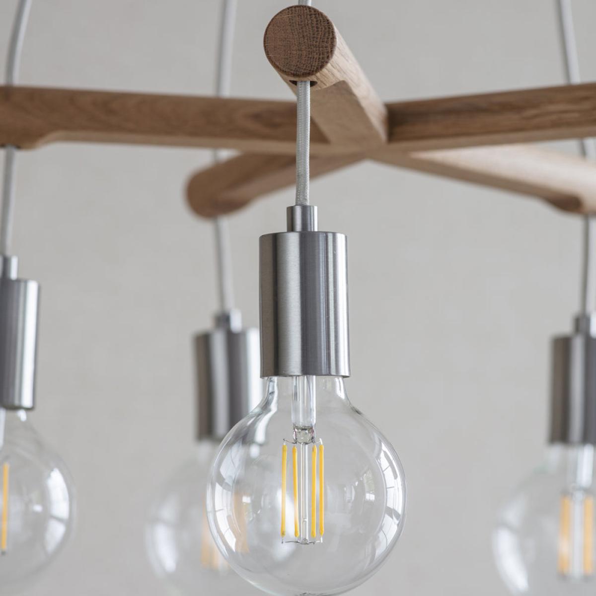 Garden Trading Rathborne Pendant Light in Oak – image 2
