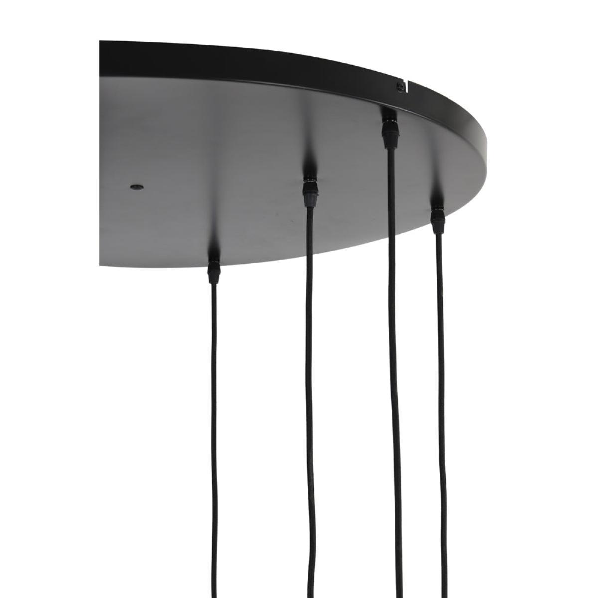 Light & Living Lekar 9 Lamp Pendant Antique Bronze And Smoked Glass – image 7