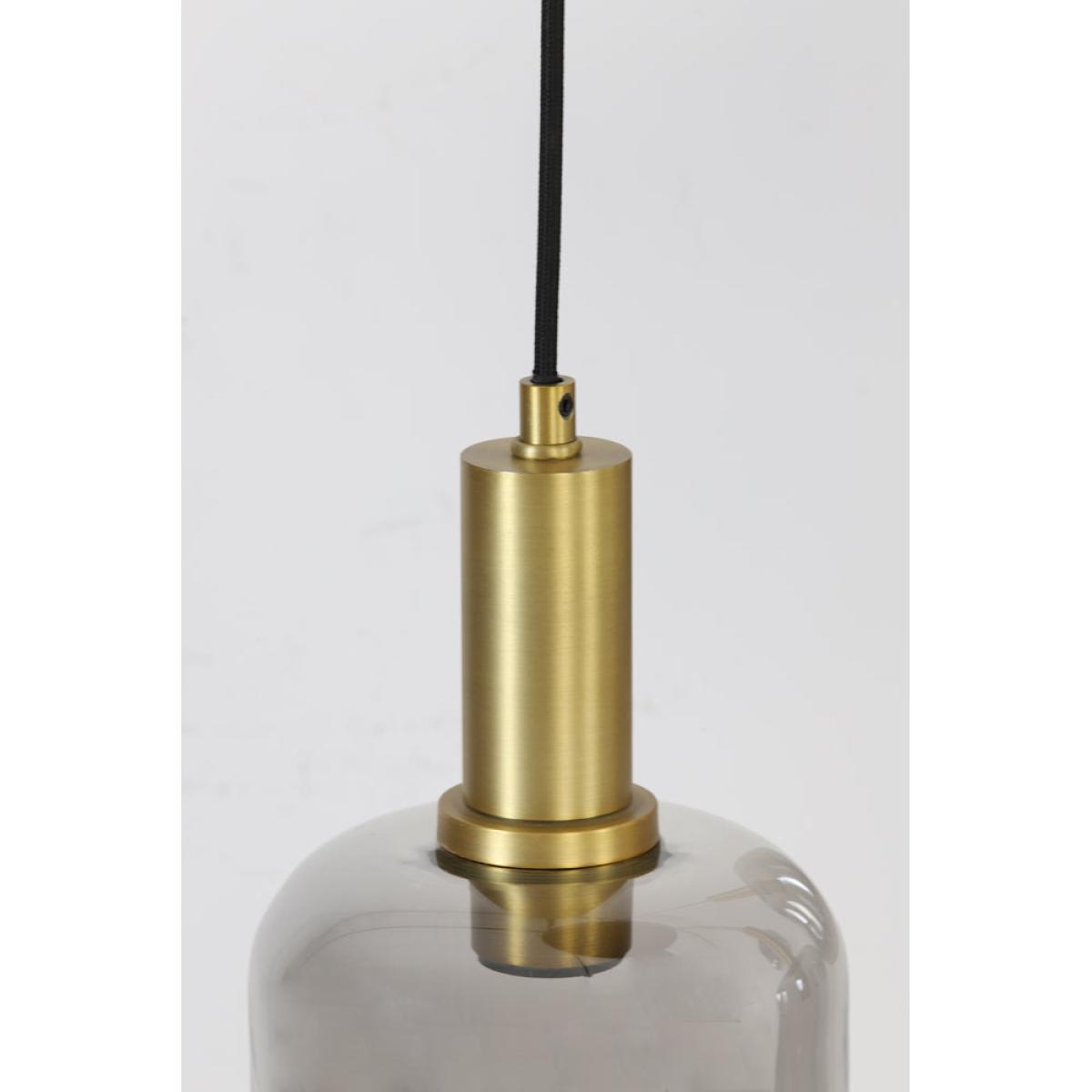 Light & Living Lekar 9 Lamp Pendant Antique Bronze And Smoked Glass – image 8